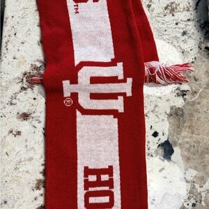 Red and White IU Scarf